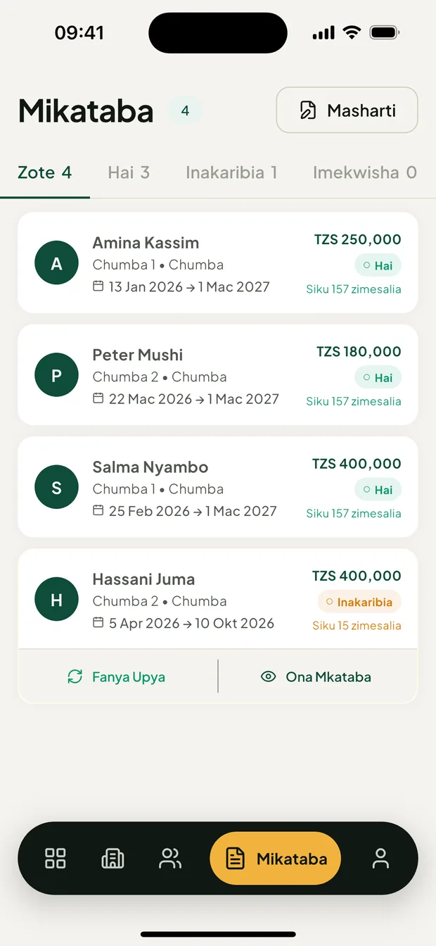 Orodha ya mikataba
